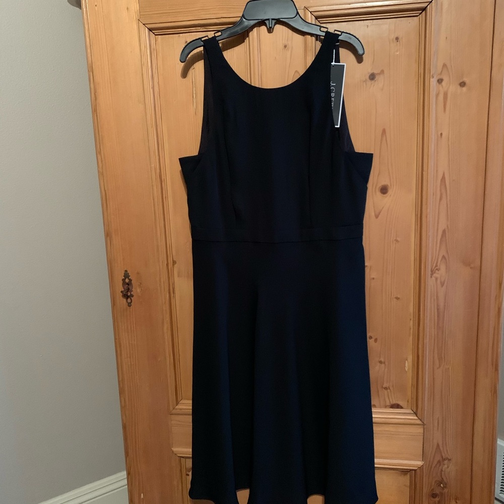 J.Crew black a-line dress, brand new